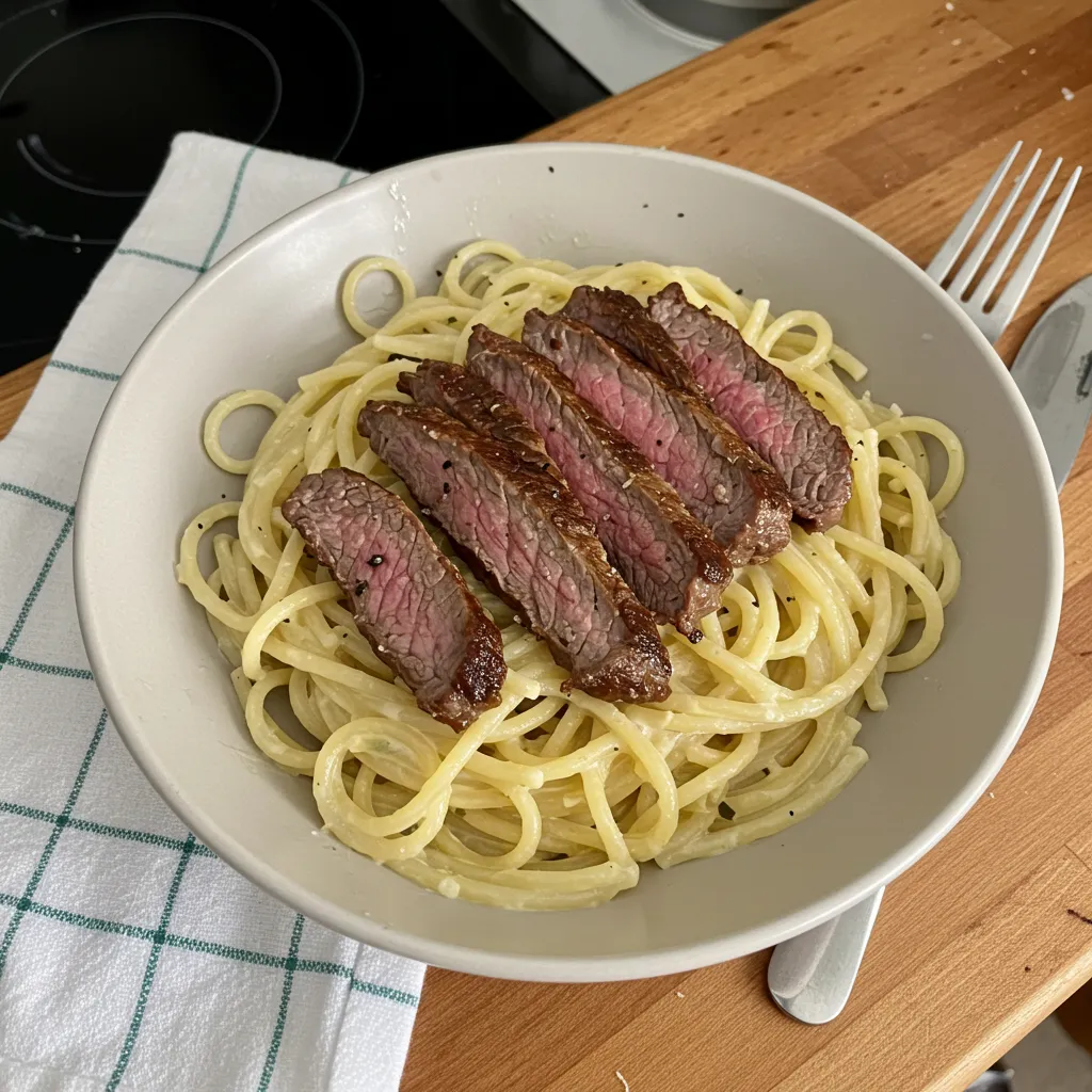 Creamy Garlic Parmesan Steak Pasta: Tonight's Ultimate Comfort Food Masterpiece - tertiary view